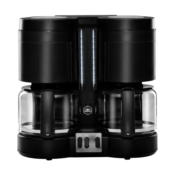 OBH Nordica Duo Tech OP8508S0 kaffebryggare dubbel Svart, kaffebryggare