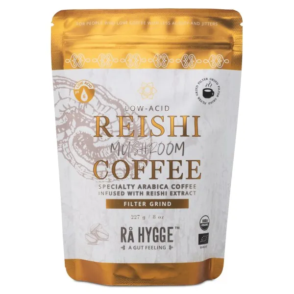 Rå Hygge Reishi Svampkaffe, 227 g, Bryggmalet – kaffealternativ