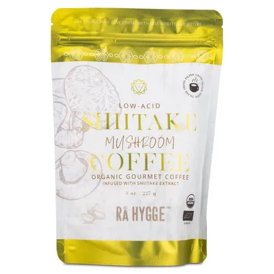 Rå Hygge Shiitake Svampkaffe, 227 g, Bryggmalet – kaffealternativ