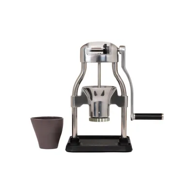 ROK Grinder GC Kaffekvarn Manuell, stål konisk burr - Rostfritt stål – kaffekvarn