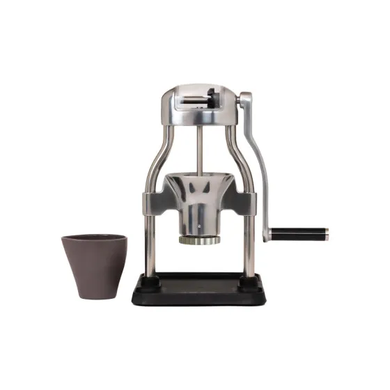 ROK Grinder GC Kaffekvarn Manuell, stål konisk burr - Rostfritt stål – kaffekvarn