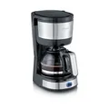 Severin KA 4808 Compact kaffebryggare 4 koppar Rostfritt stål-svart, kaffebryggare