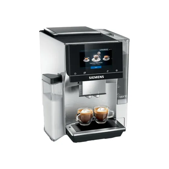 Siemens EQ700 TQ715R03 Integral Helautomatisk kaffemaskin – silver/vit – espressomaskin