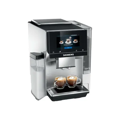 Siemens EQ700 TQ715R03 Integral Helautomatisk kaffemaskin – silver/vit – espressomaskin