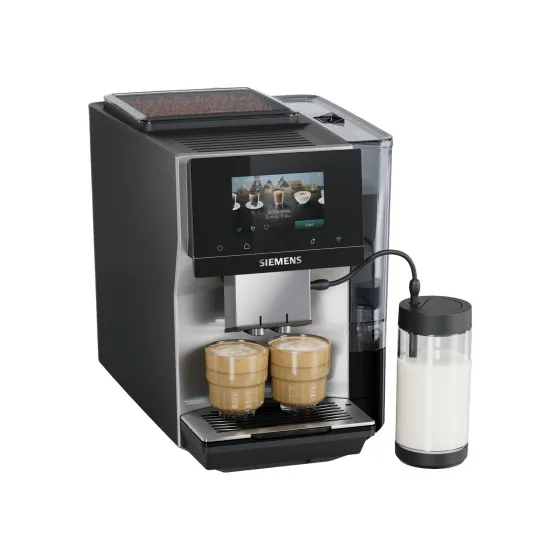 Siemens EQ700 iAroma TP725EM7 helautomatisk kaffemaskin bönor - silver, espressomaskin