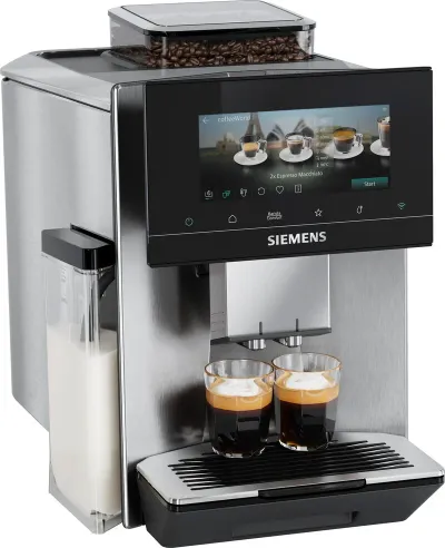 Siemens EQ900 iAroma Helautomatisk kaffemaskin Rostfritt stål, espressomaskin