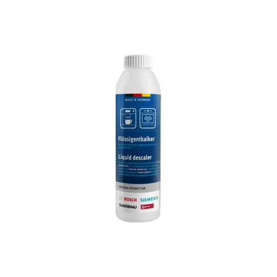 Flytande avkalkningsmedel för kaffemaskiner Bosch/Siemens, 250 ml (00312009) – reservdel