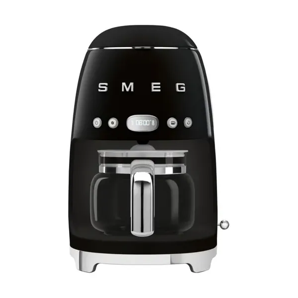Smeg 50's Style kaffebryggare 10 koppar Svart, kaffebryggare
