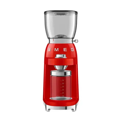 Smeg 50's Style kaffekvarn med återvunnet material Röd, kaffekvarn