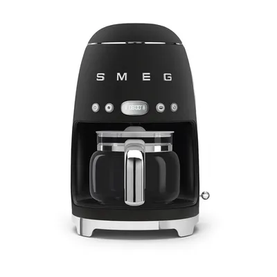 Smeg 50's Style kaffebryggare 10 koppar Matt black, kaffebryggare