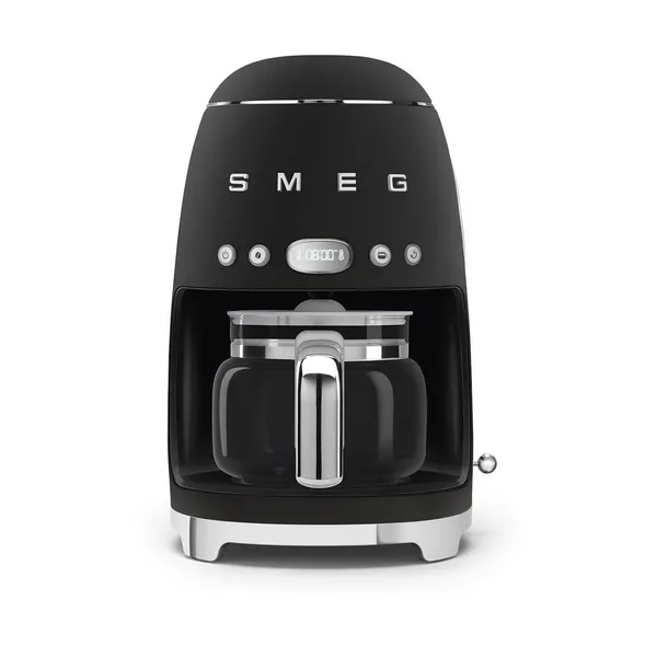 Smeg 50's Style kaffebryggare 10 koppar Matt black, kaffebryggare