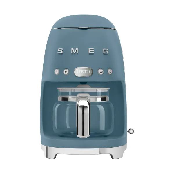 Smeg 50's Style kaffebryggare 10 koppar Matt storm blue, kaffebryggare