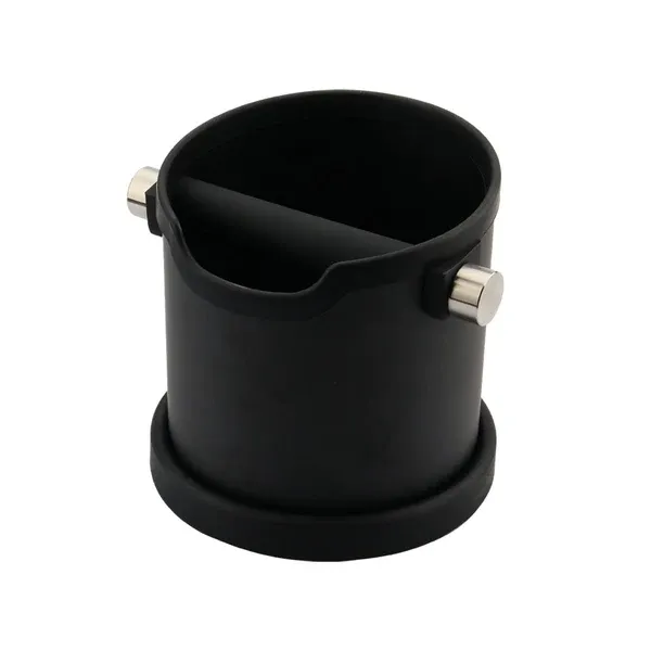 Sopresta Stor & Kraftig Svart Knock Box i Stål - 1800 ML, tillbehör