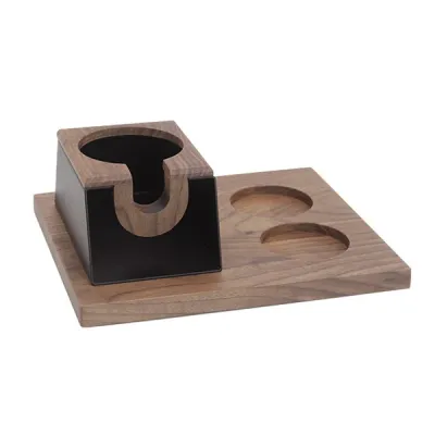 Sopresta Premium Tamper station till 58mm i Valnöt, tillbehör