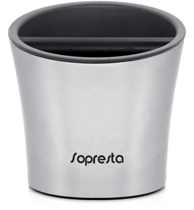 Sopresta Premium Knock box i stål, tillbehör