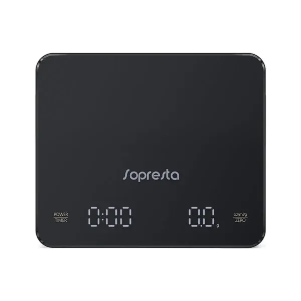 Sopresta Barista Precision Micro Kaffe/Espresso Vikt - SCS-003 - Svart, tillbehör