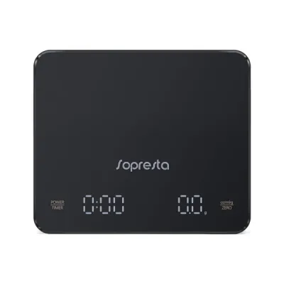Sopresta Barista Precision Micro Kaffe/Espresso Vikt - SCS-003 - Svart, tillbehör