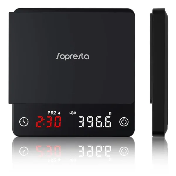 Sopresta Micro Premium Kaffe/Espresso Vikt SCS-004 - Svart, tillbehör