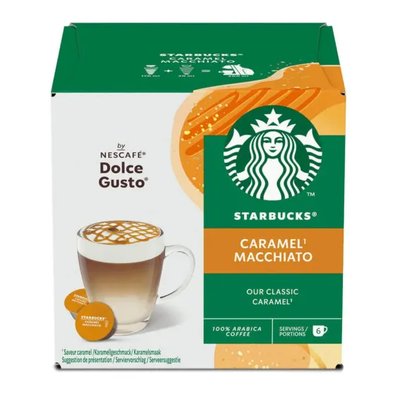 Kaffekapslar kompatibla med NESCAFÉ® Dolce Gusto® Starbucks Caramel Macchiato… – kaffekapsel